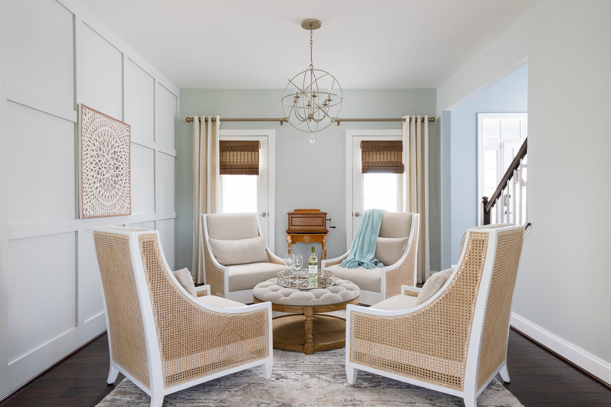 Mid-Century Coastal Home Furnishings in Round Hill