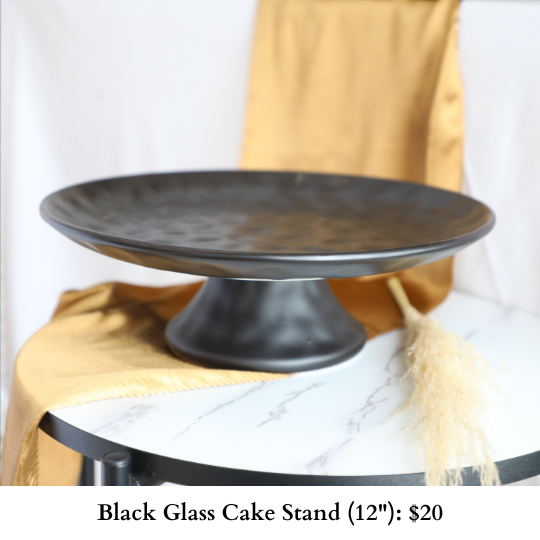 Black Glass Cake Stand-961 (1)