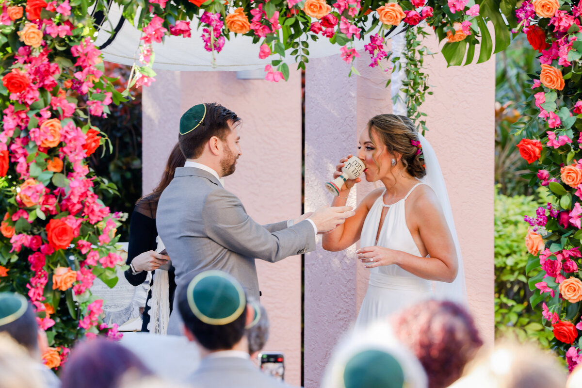 16 - Vinoy Hotel Wedding Tea Garden Jewish Ceremony - Tampa Bay Wedding Planner
