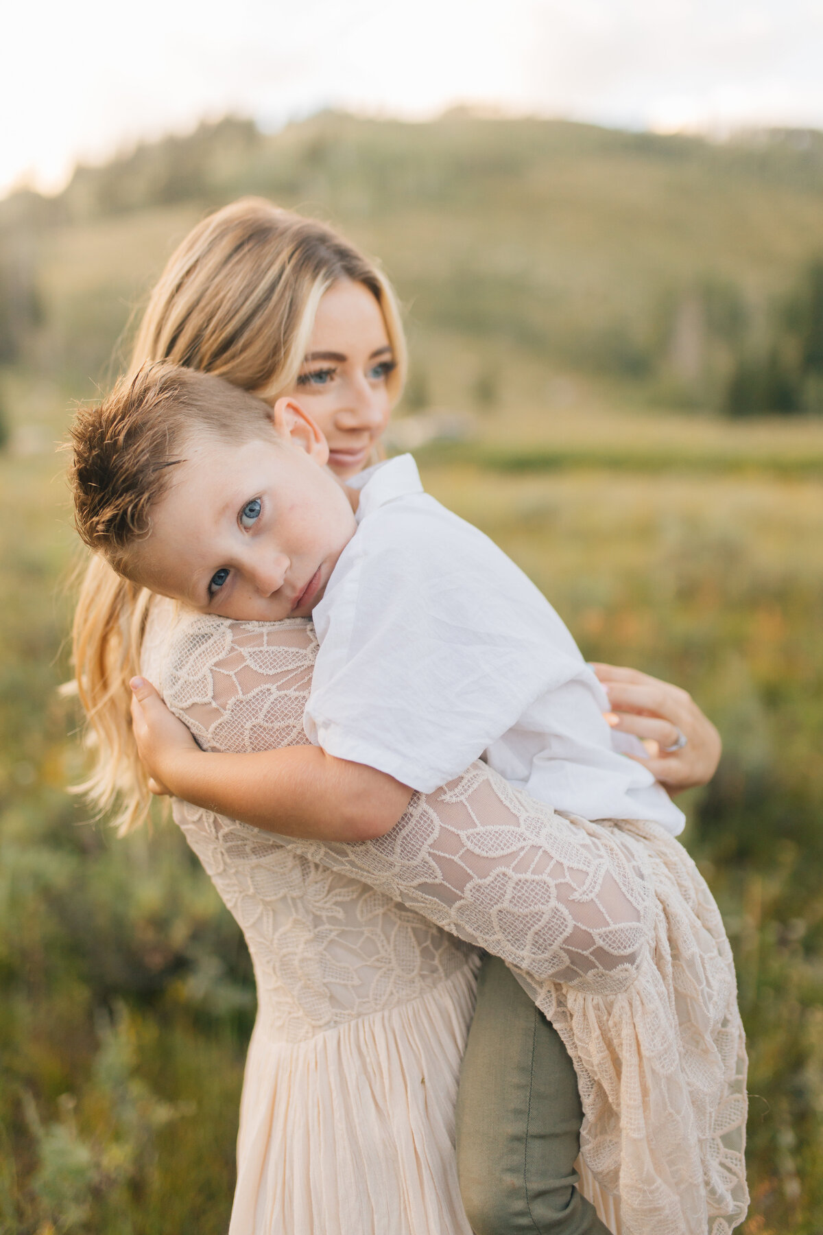 family-mother and son- connection