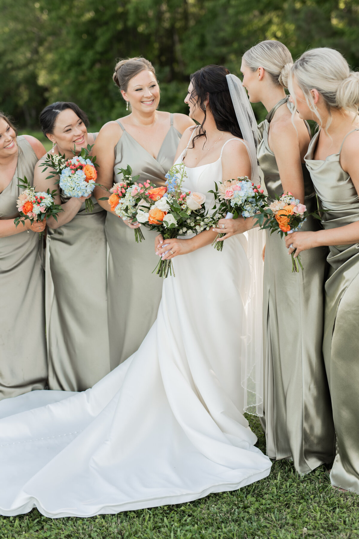 sage green bridesmaids dresses