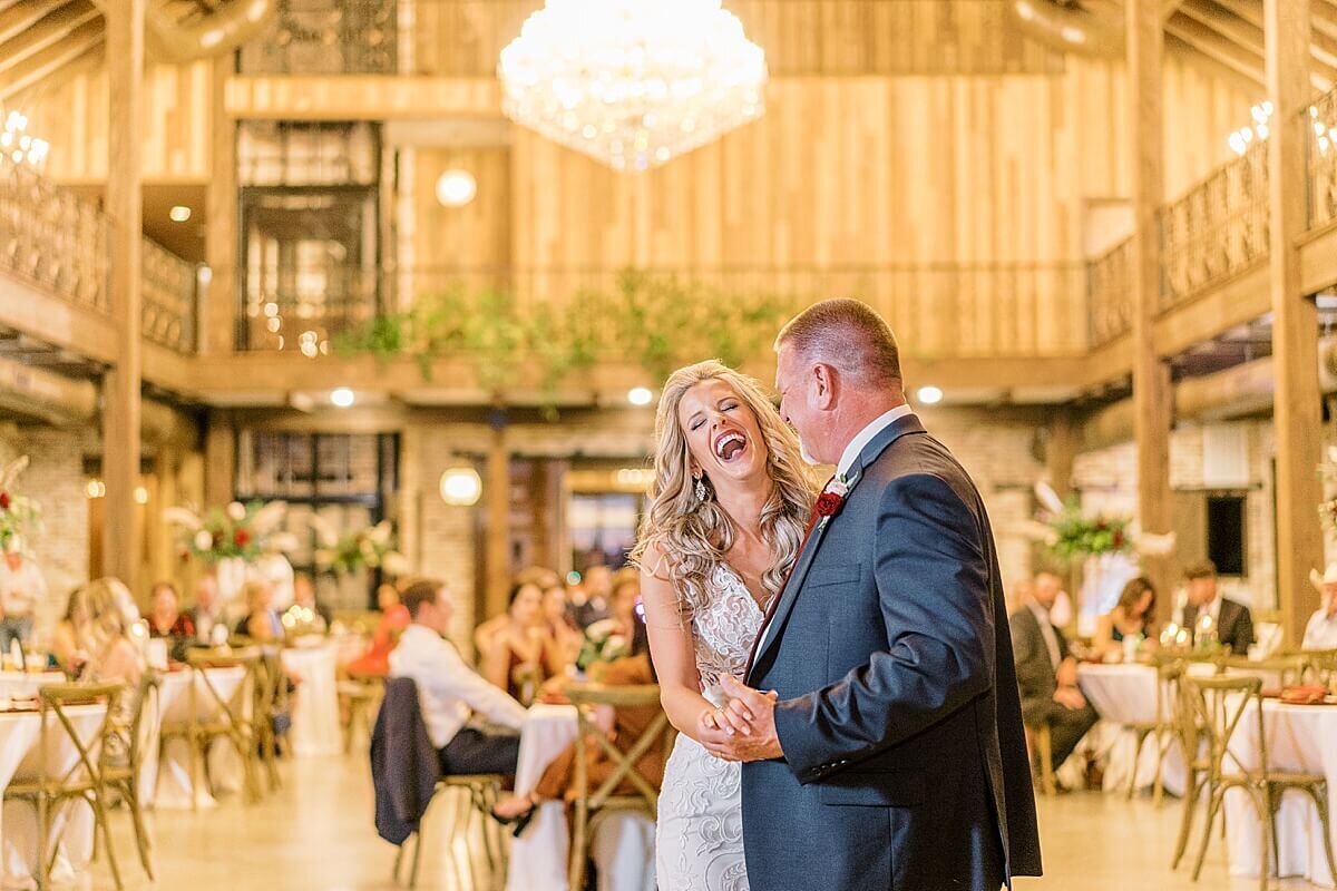 Wedding Reception  at the Weinberg at Wixon Valley in Bryan Texas photographed by Alicia Yarrish Photography