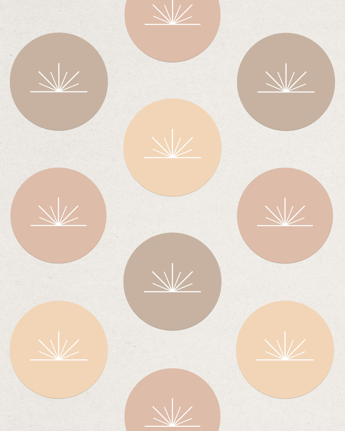 Boho-inspired brand identity for a candle company, blending soft neutrals with natural design elements.