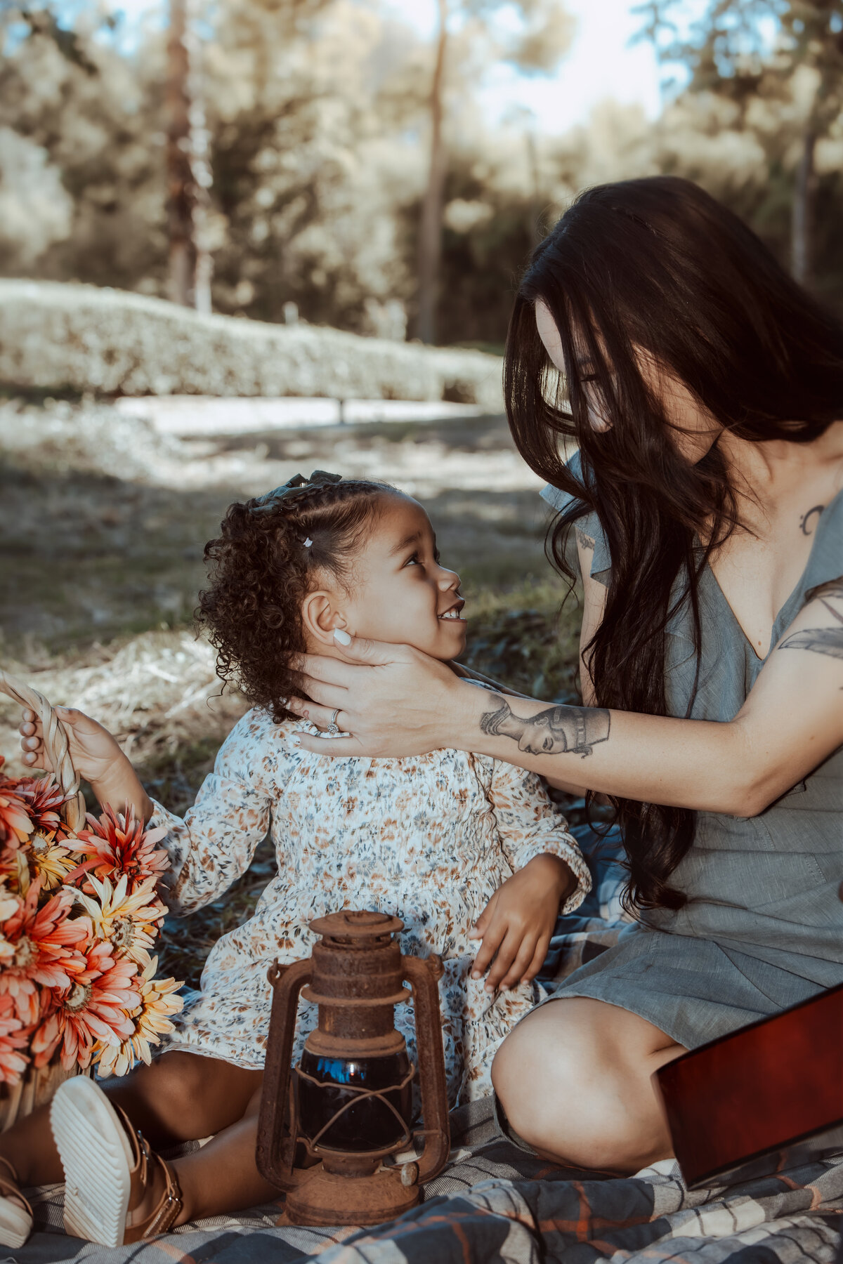 Mother and Daughter Sharing a Sweet Moment – Redlands Prospect Park Photographer