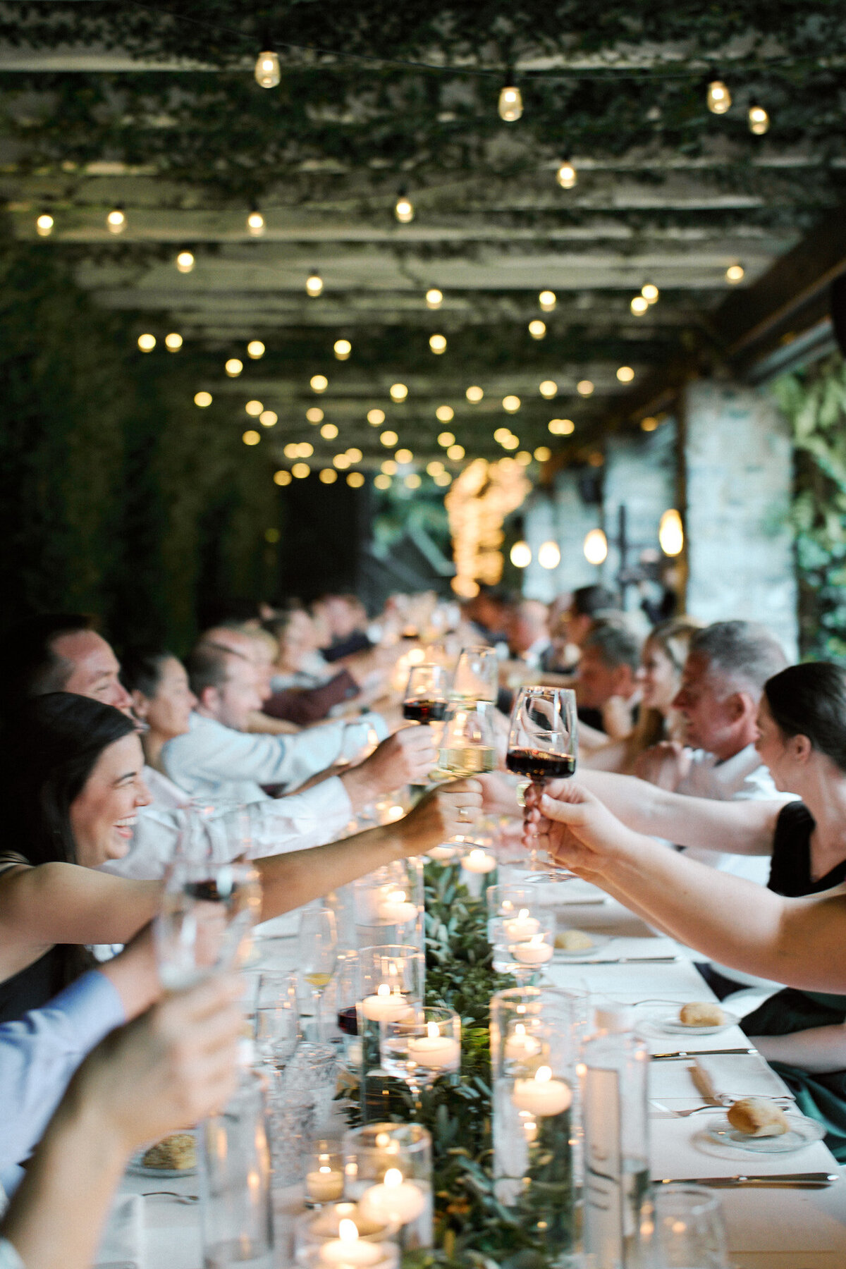 EDW-Wedding photography reception toast Lake Como