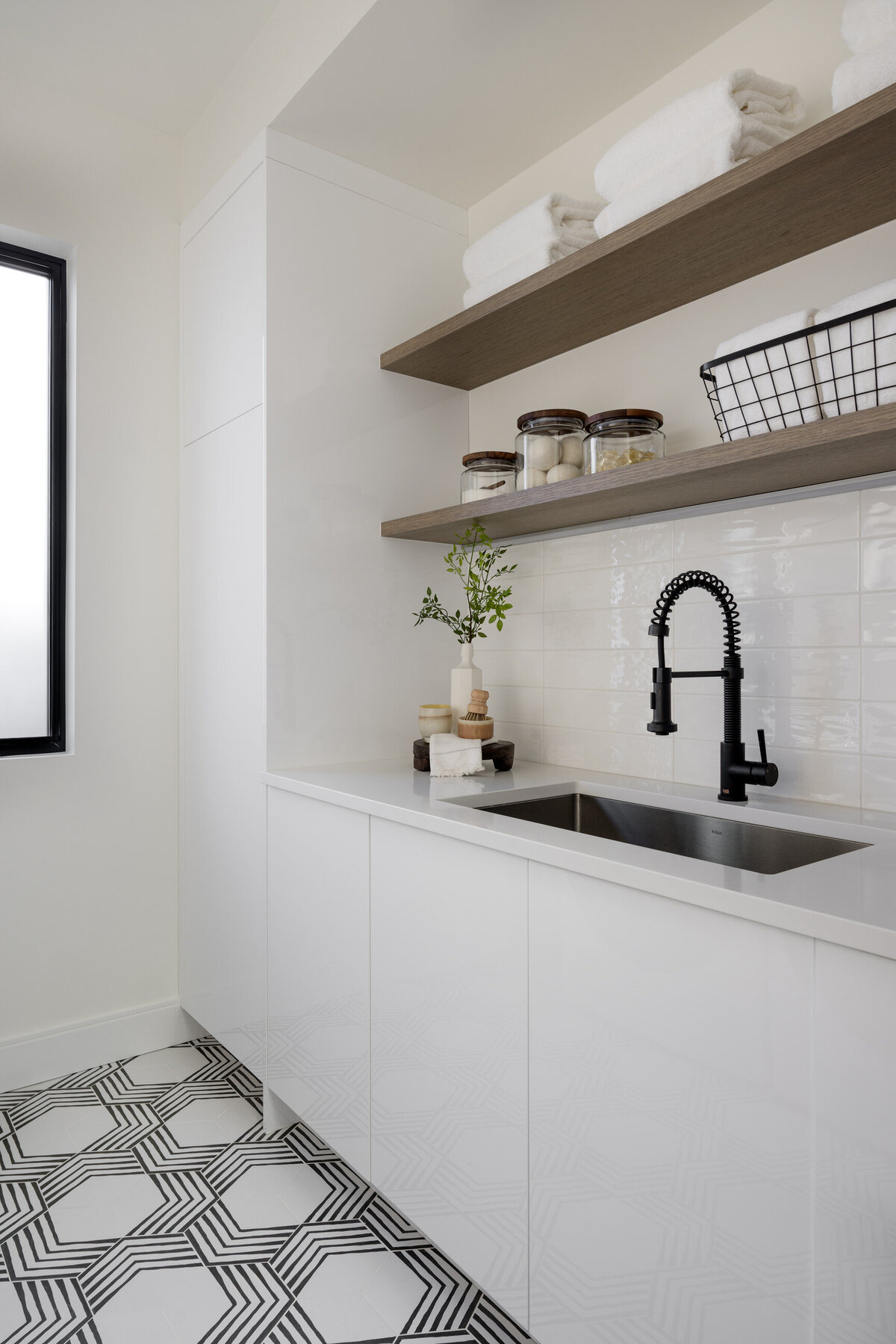 Modern Remodel Laundry Room