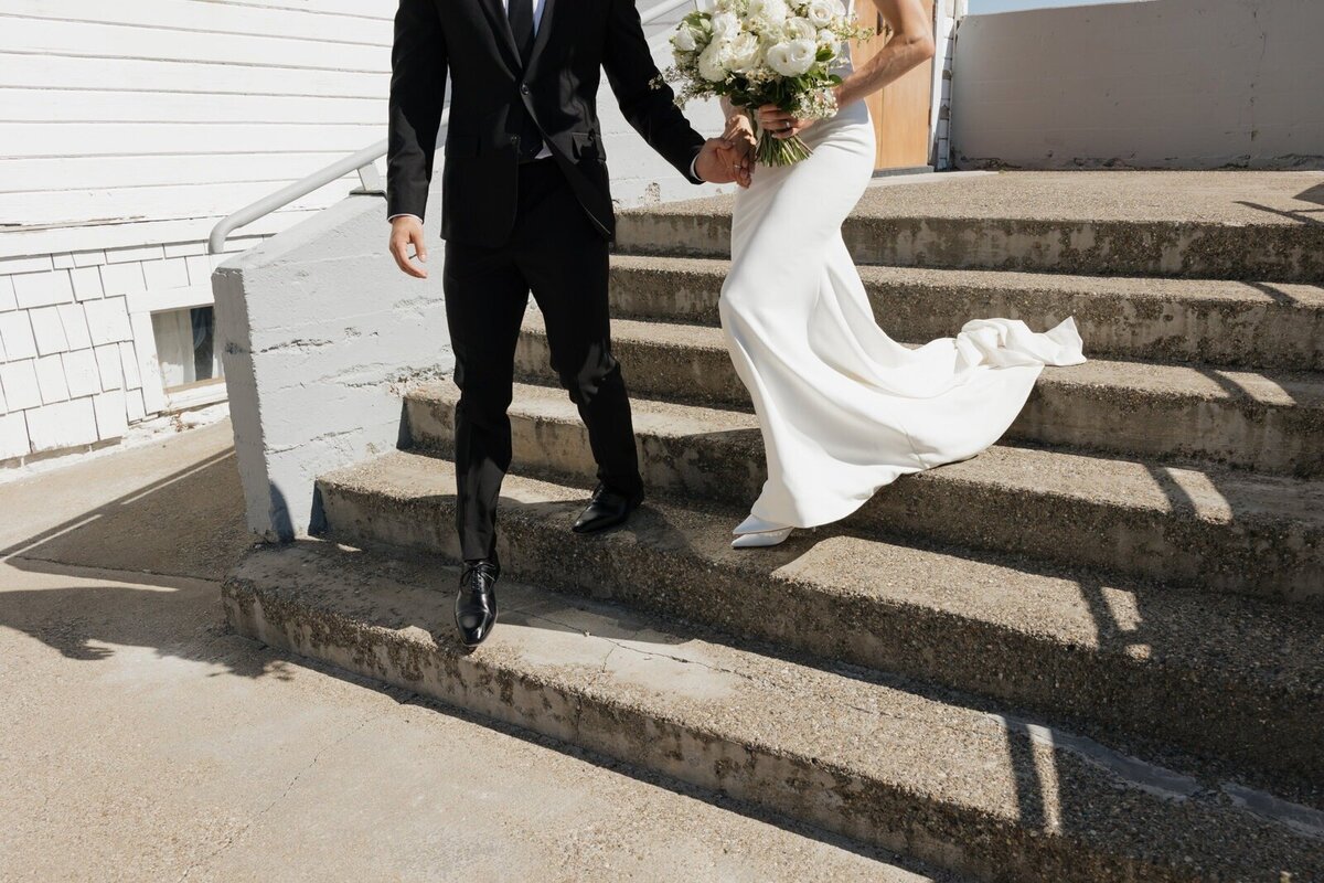 Newlywed recessional captured by wedding photographers in Puerto Rico

