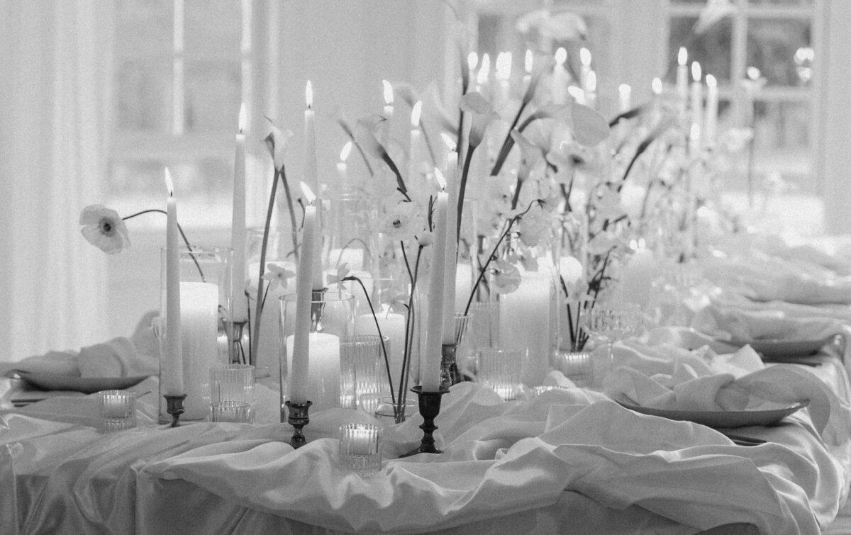 Editorial floral centerpiece design for luxury weddings.