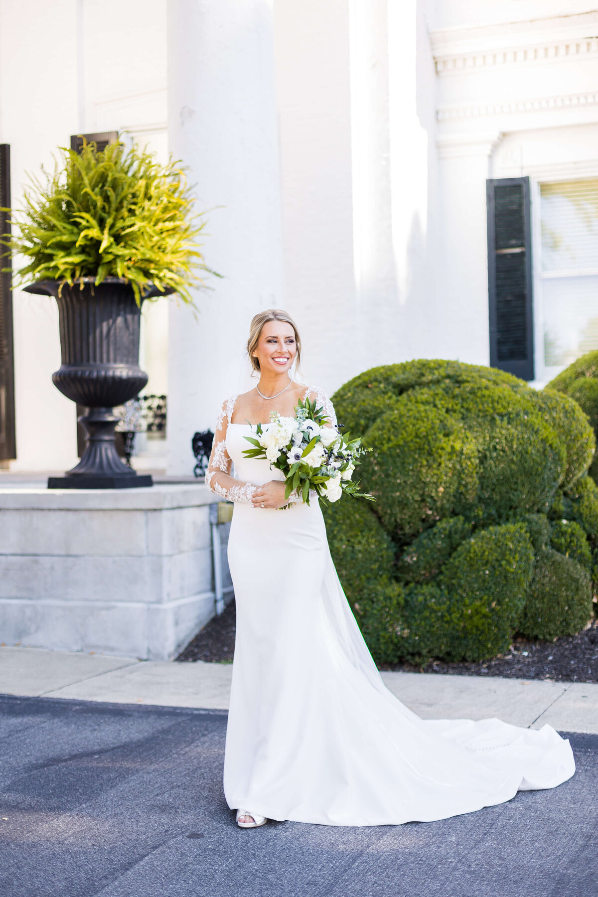 Bridal portraits at The Carrick House Wedding venue in Lexington, KY