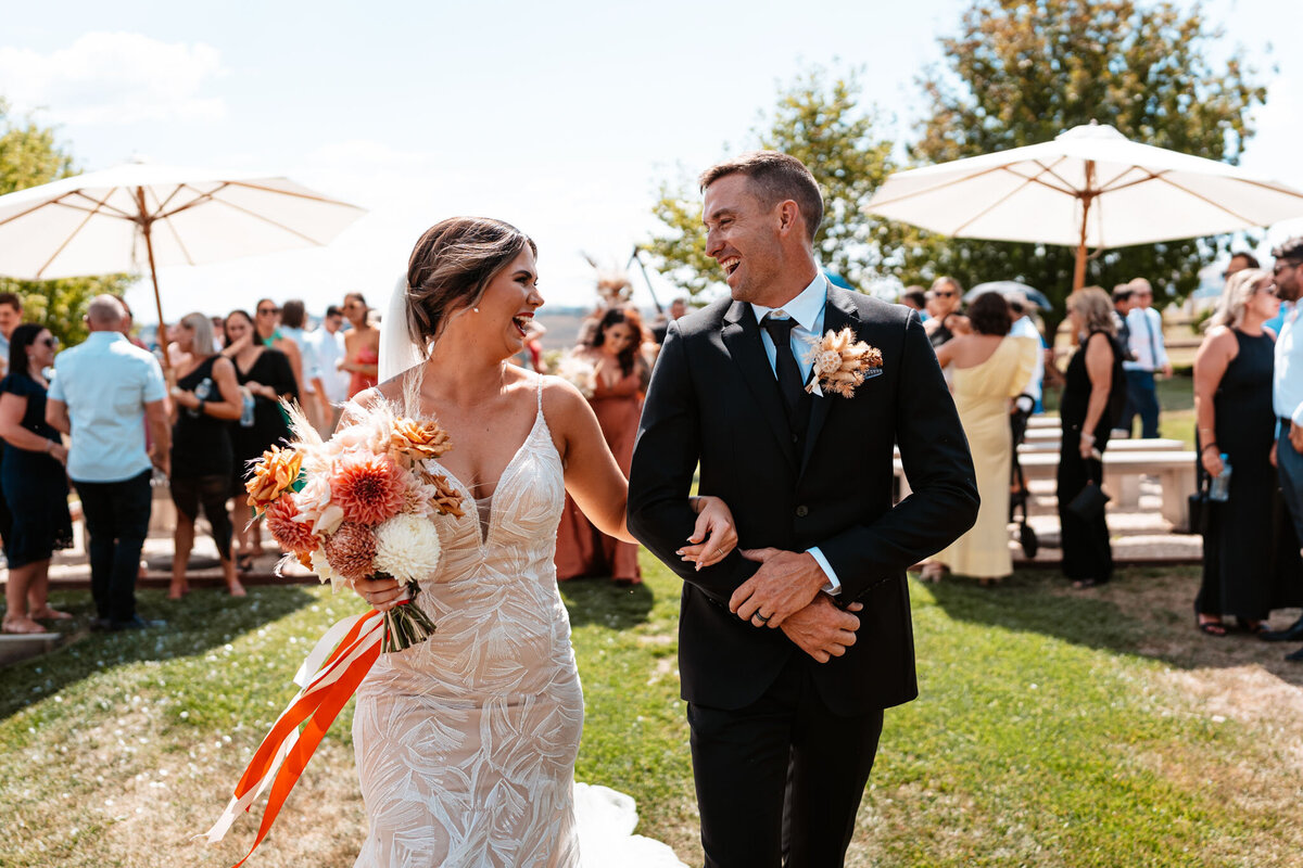 Mikaeley & Lachlan's walks down the aisle as they celebrate their wedding!