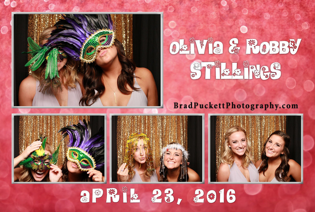 Olivia and Robby Stillings photo booth rental for their wedding reception at Cobalt in Orange Beach, Alabama.