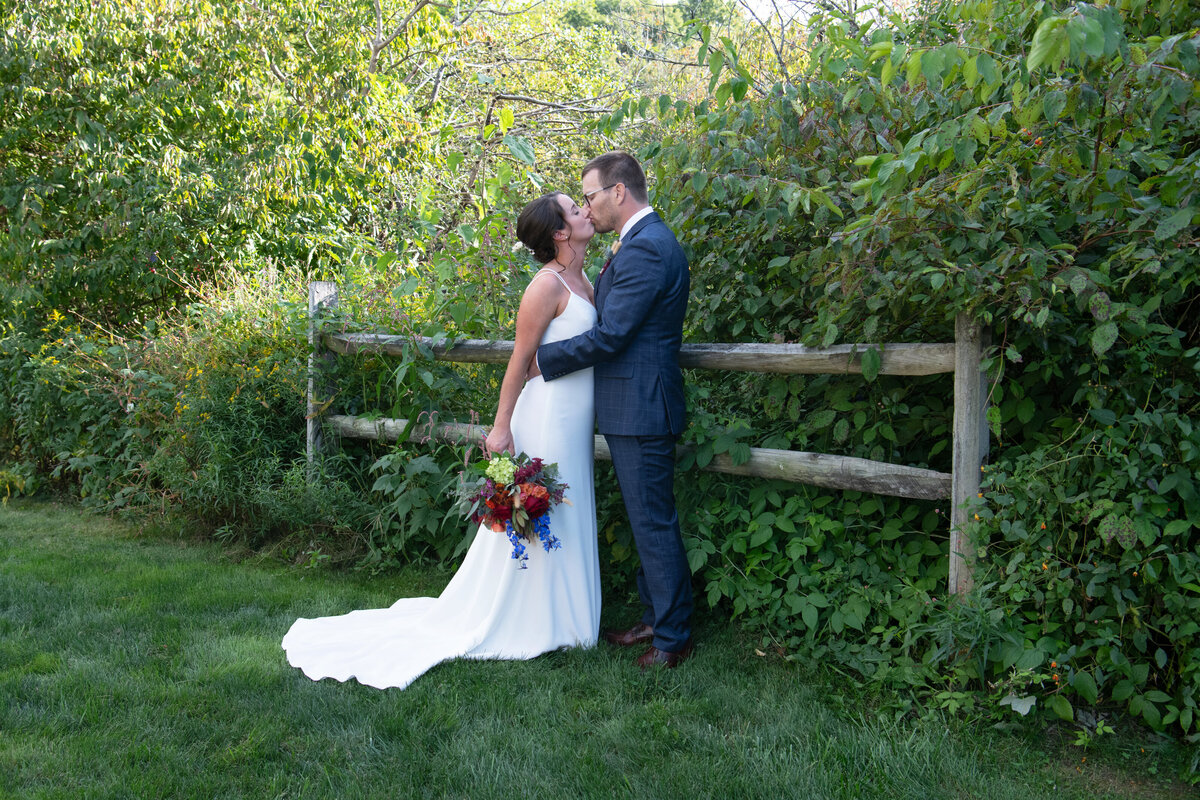 York Maine Wedding Couple at Churchill Barn and Estate