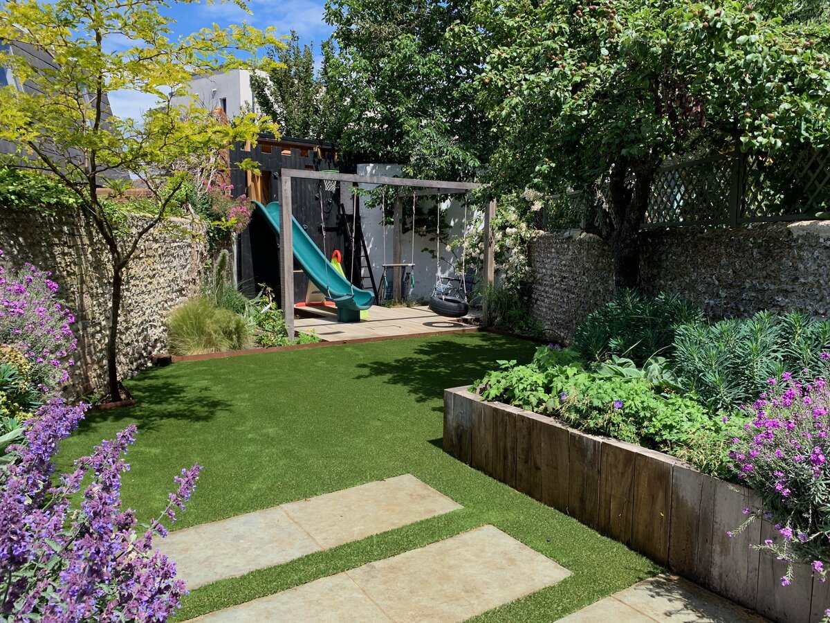 Aritificial grass play area