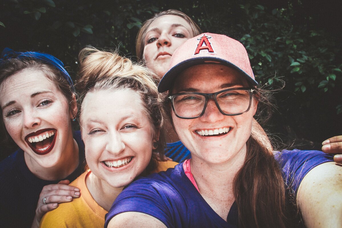 Teen Girls supporting each other in group therapy