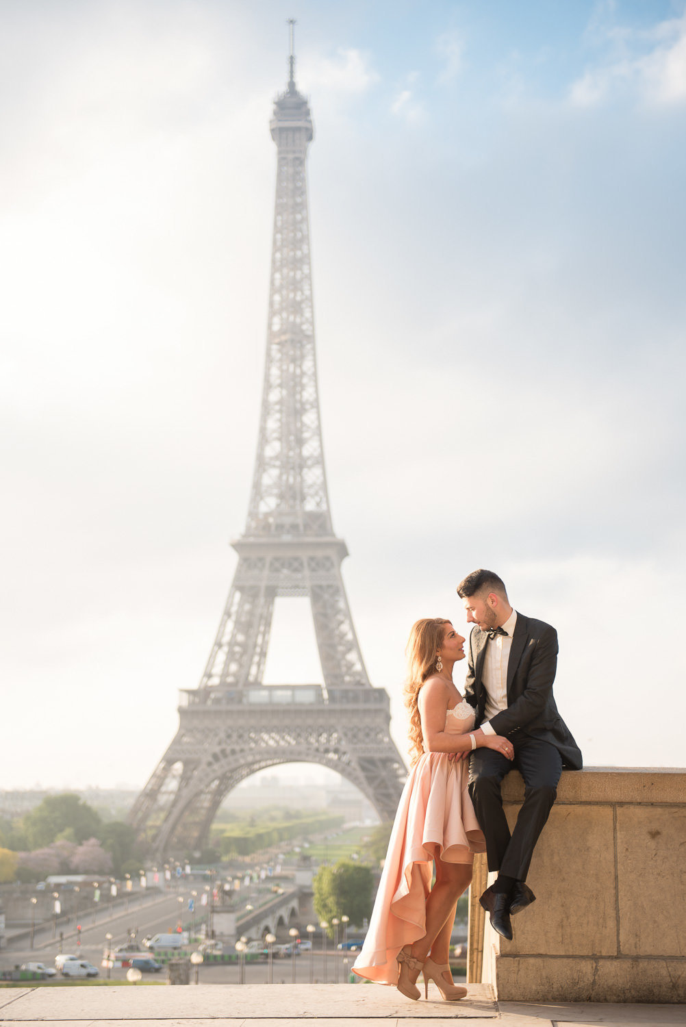 Couples photography in Paris at Eiffel Tower for Christina & Gorge May 2017-2
