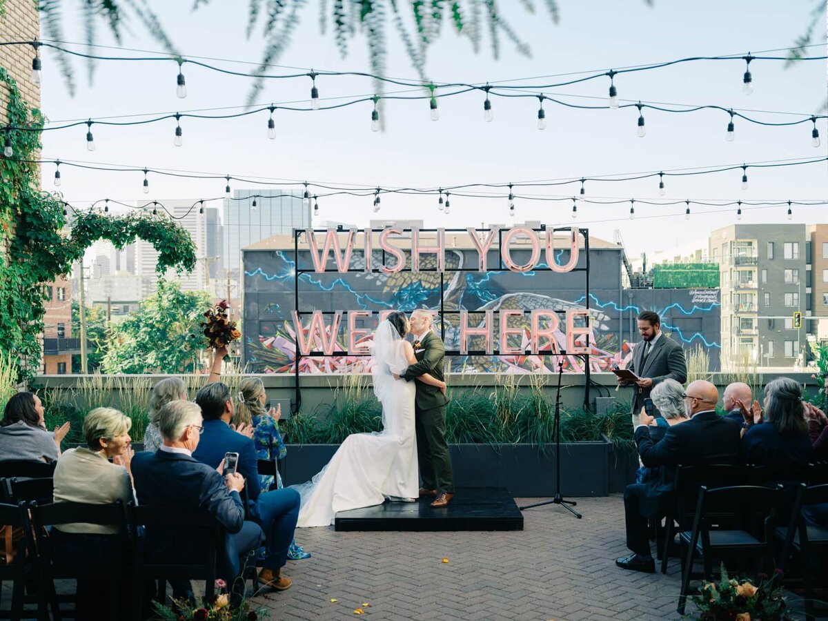 intimate denver elopement at Ramble Hotel