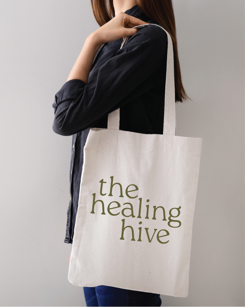Branded tote bag design for therapist
