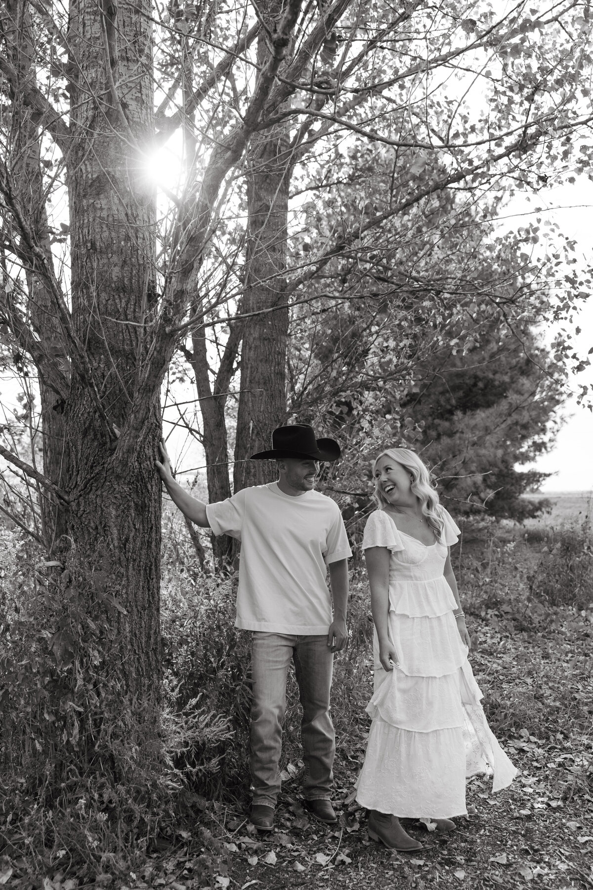 Wisconsin Horse Farm Engagement Session Creative Couples Session-32