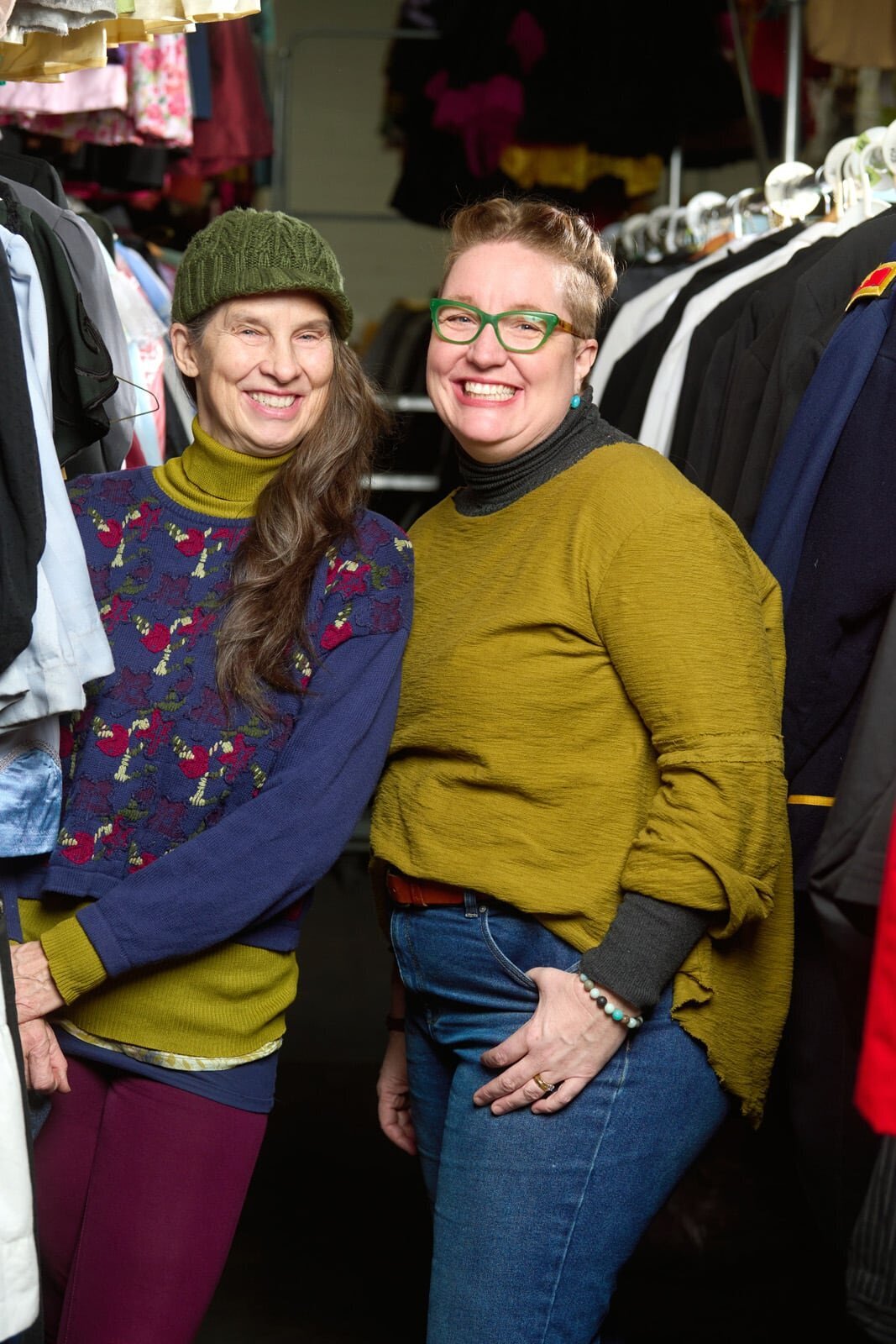 Friends Smiling in a Clothing Shop-10