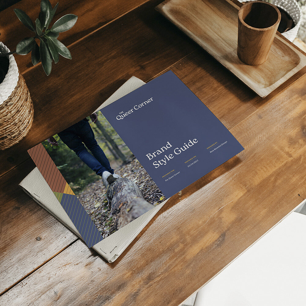 Cover of brand guidelines for therapist