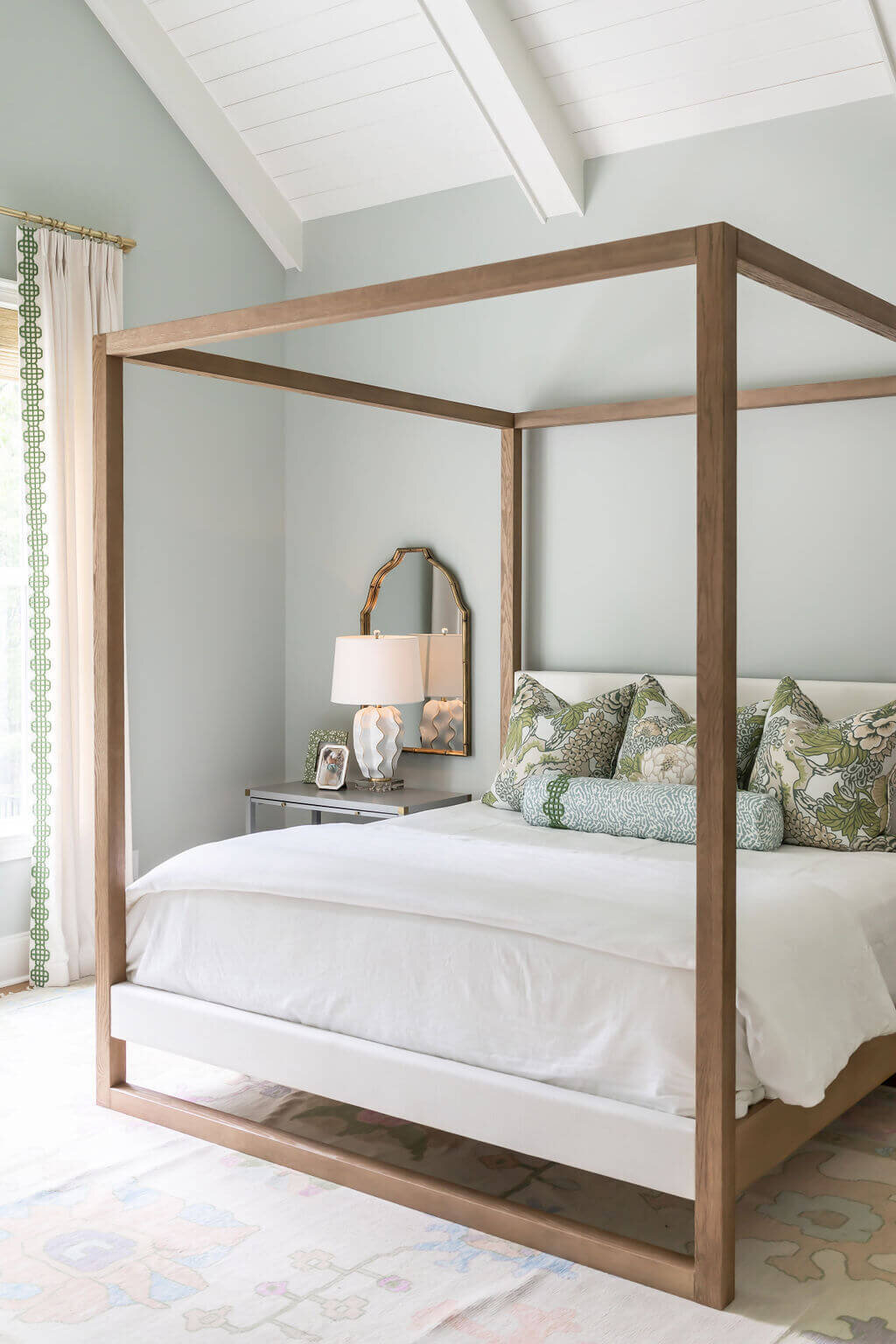 sweet southern home gracies space wooden canopy bed