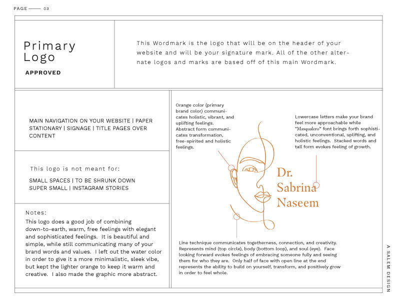 pirmary logo chart with description