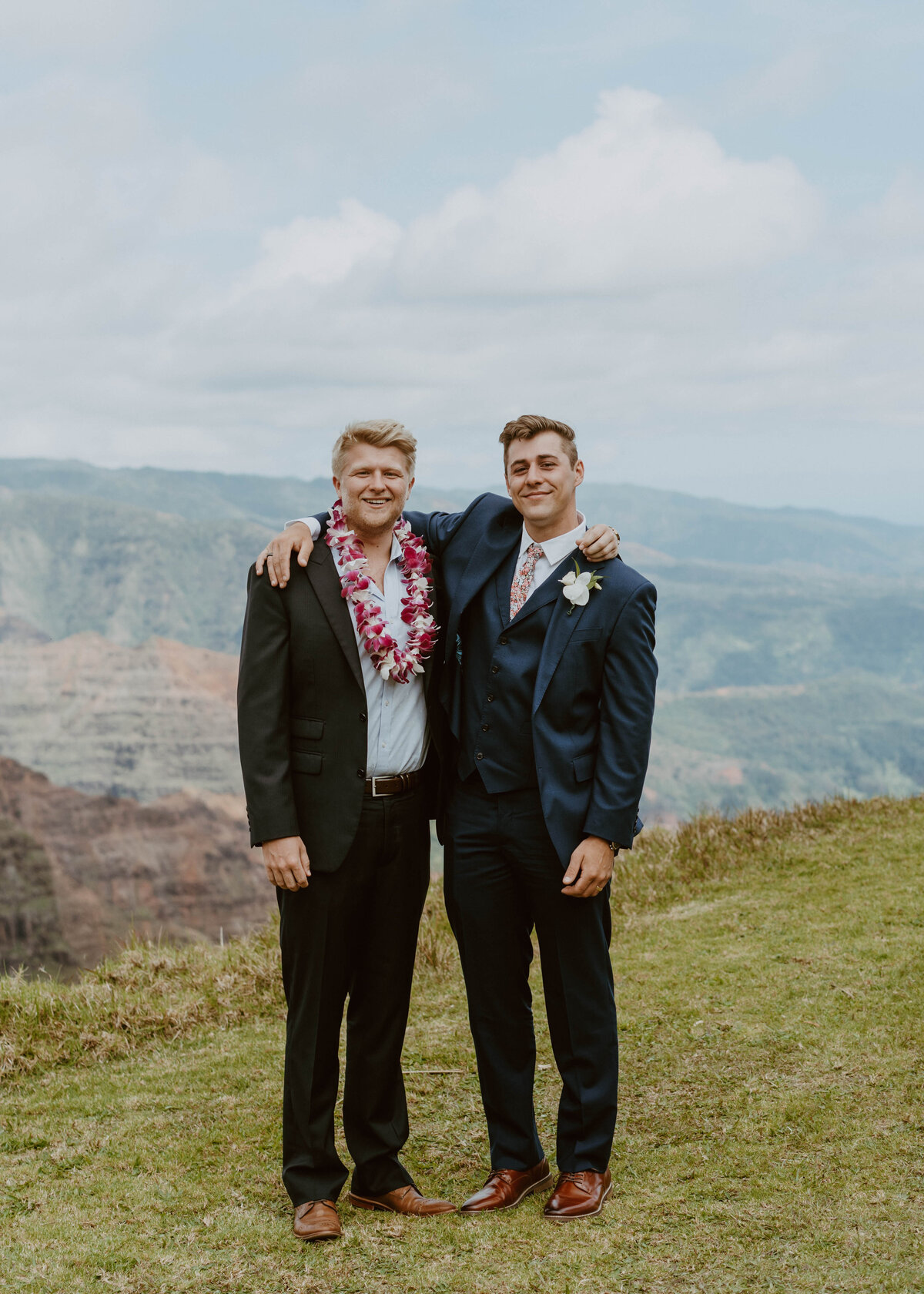 Nicole and Ethan get married at Waimea Canyon, Kauai.