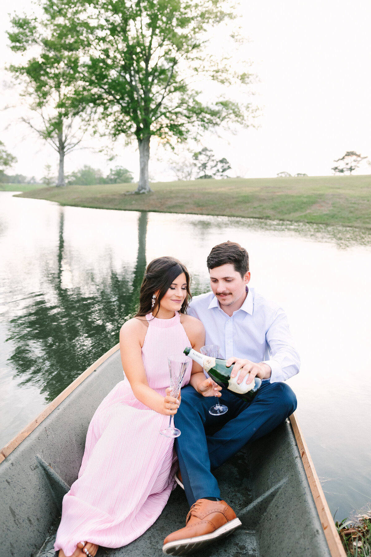 Louisiana Engagements Canoe Photographer