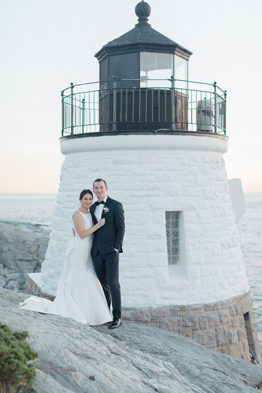 Kate-Murtaugh-Events-Castle-Hill-Inn-lighthouse-wedding-couple-portrait