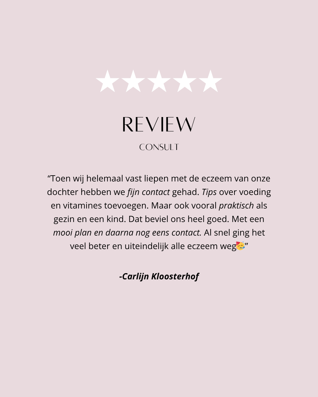 Consult review opgroeitips voedingsadvies