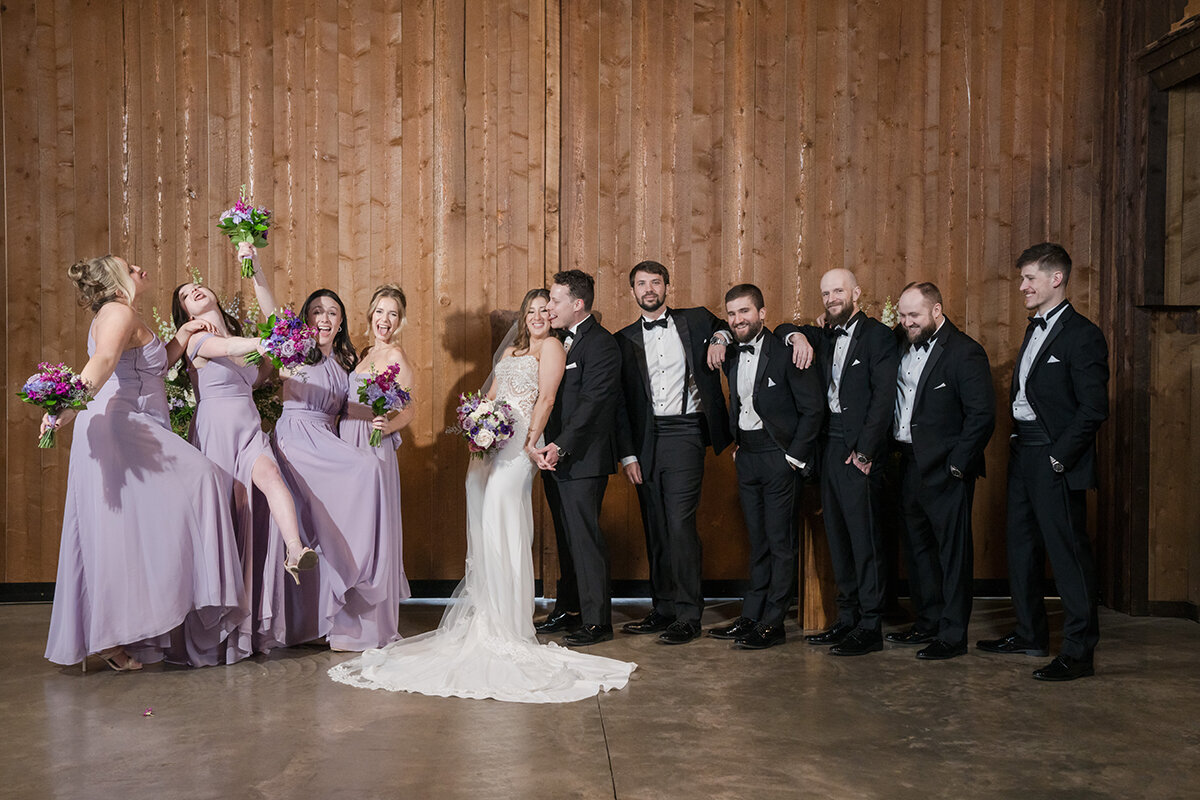 bridal party fun photo