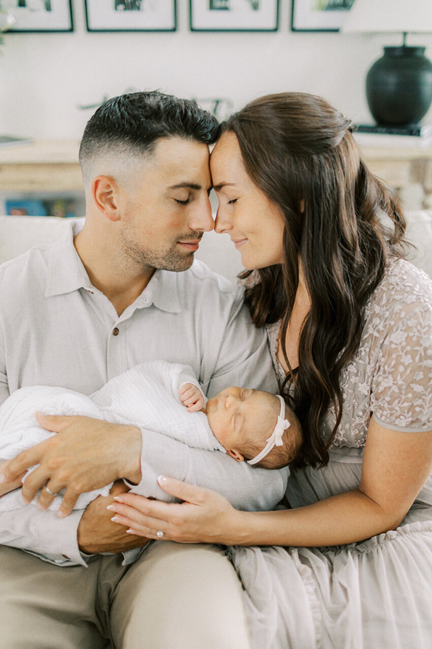Newborn sessions in home near Akron Ohio