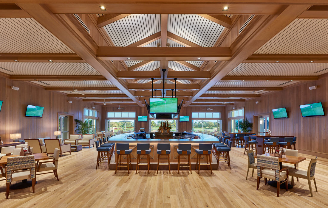 the bar at BallenIsles Country Club