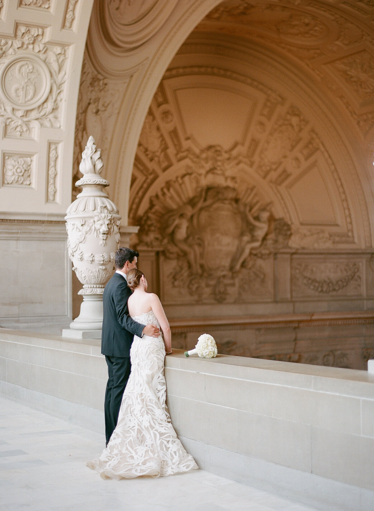 SF City Hall Wedding Oscar de la Renta Dress-11