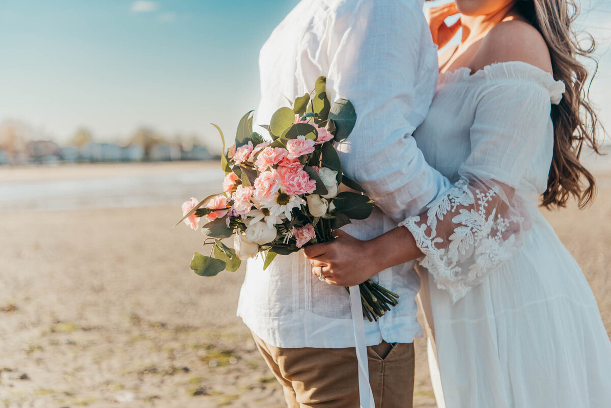 Wollaston Beach Elopement - flowers