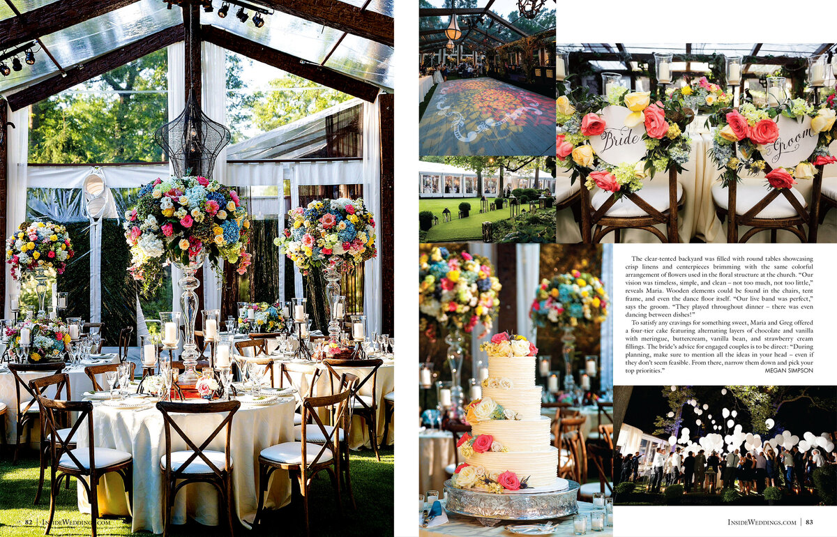 So excited for our beautiful couple, Maria and Greg, to have their wedding featured in the 2017 Summer Issue of Inside Weddings! Their wedding was meticulously planned by Reva Nathan & Associates and beautifully designed by Tom Kehoe of Kehoe Designs. We will never get tired of seeing our photos in print in such a luxurious bridal magazine. Thank you Walt, Art and Nicole for selecting one of our weddings, out the many that are submitted to you! Click here for a list of vendors.