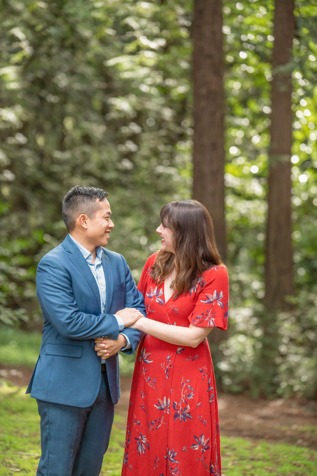 Kosuke & Chelsea  Engagement Portraits_ California Redwoods _01