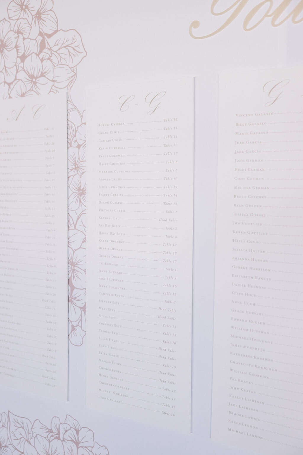 elegant-seating-chart-display-wall
