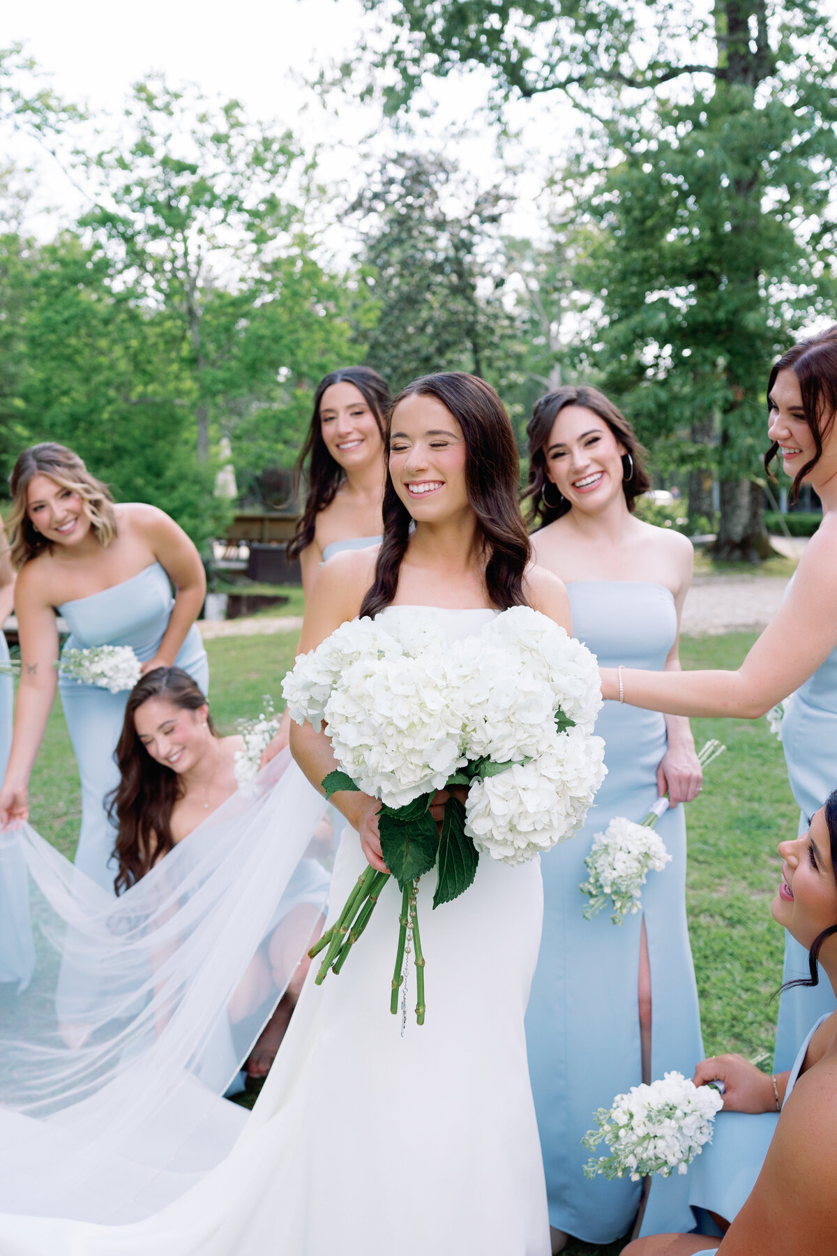 Blue Bridesmaid Dresses New Orleans Wedding Photograpehr