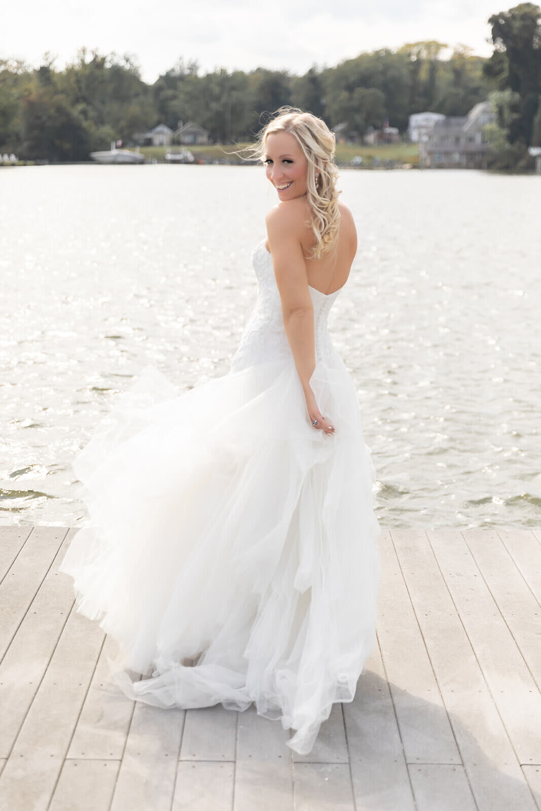 bride by the water