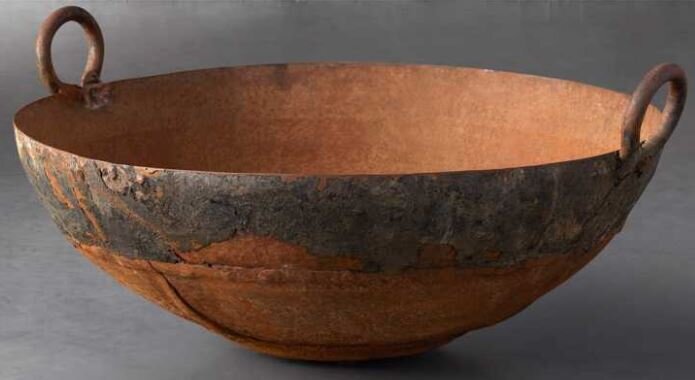 Arhaus-large iron bowl