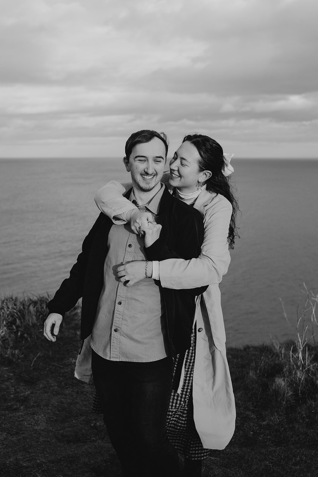Aberdeenshire Engagement and Couple Photo Session at Dunnottar Castle-20