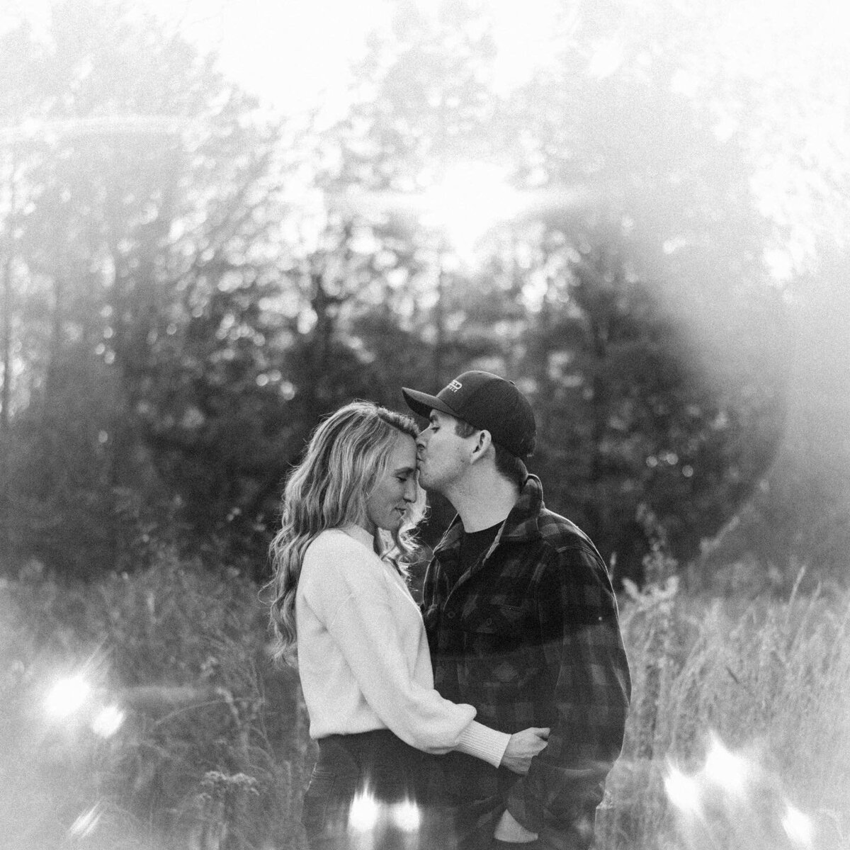 creative shot of husband and wife sesion 