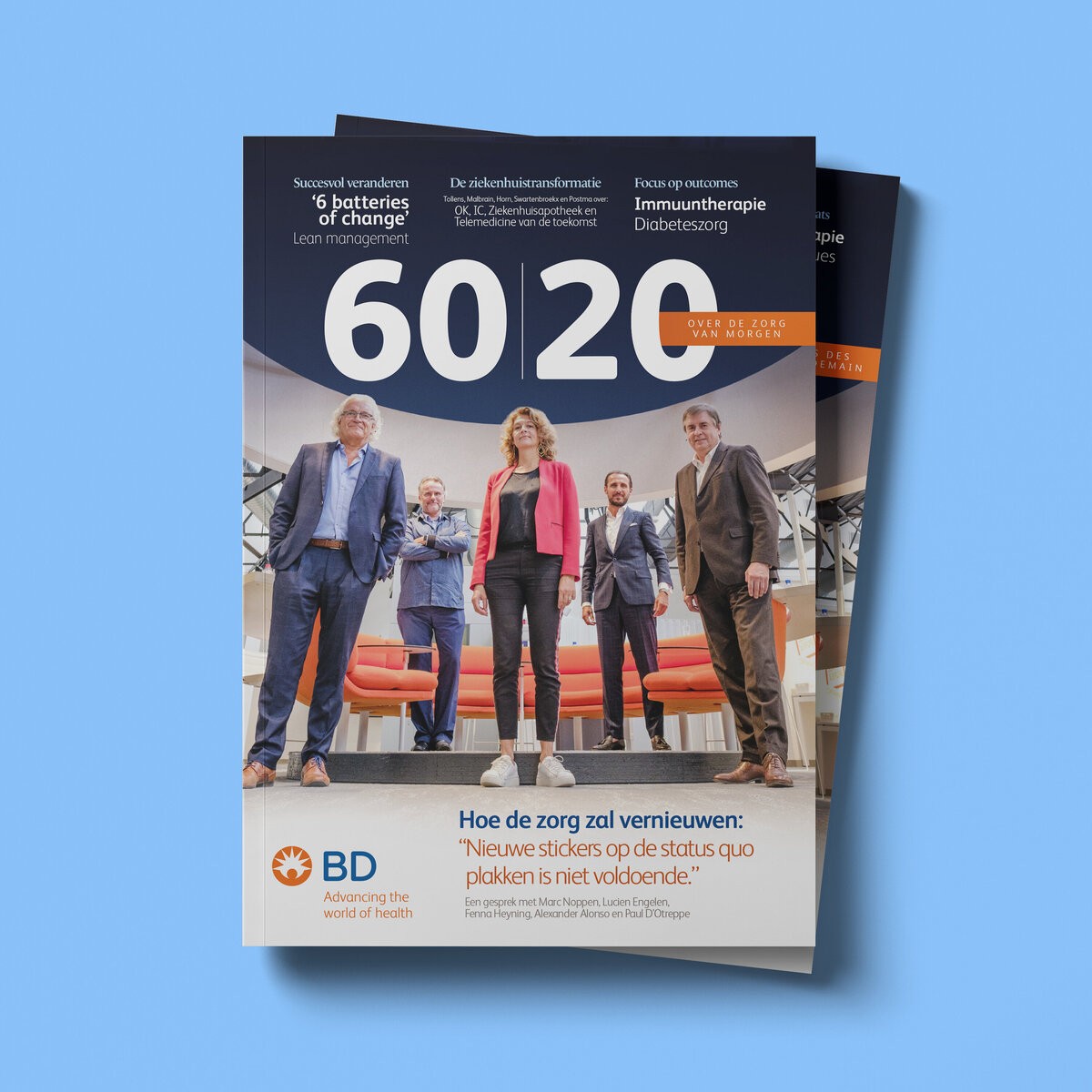 BD Europe, BD Benelux, magazine, cover, 60 years, 60 jaar