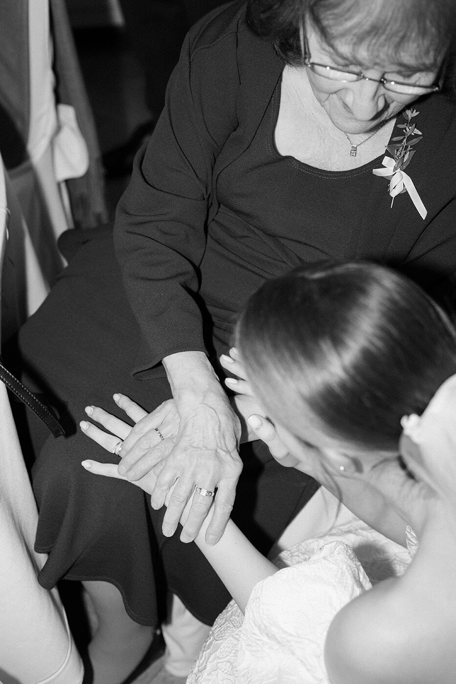 Luxury wedding in Europe – sophisticated bride in a modern wedding gown and groom in a timeless suit.