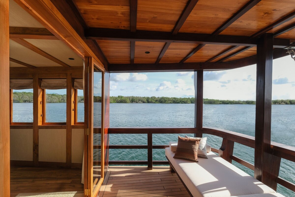Celestia Luxury Yacht Charter Indonesia Owners Terrace
