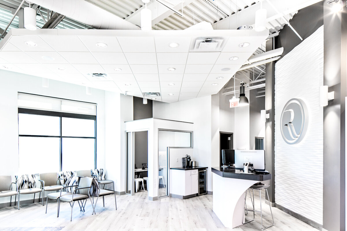 Commercial Interiors Kansas City Architecture Photographer ridgeview Eyecare for Meyer Brothers