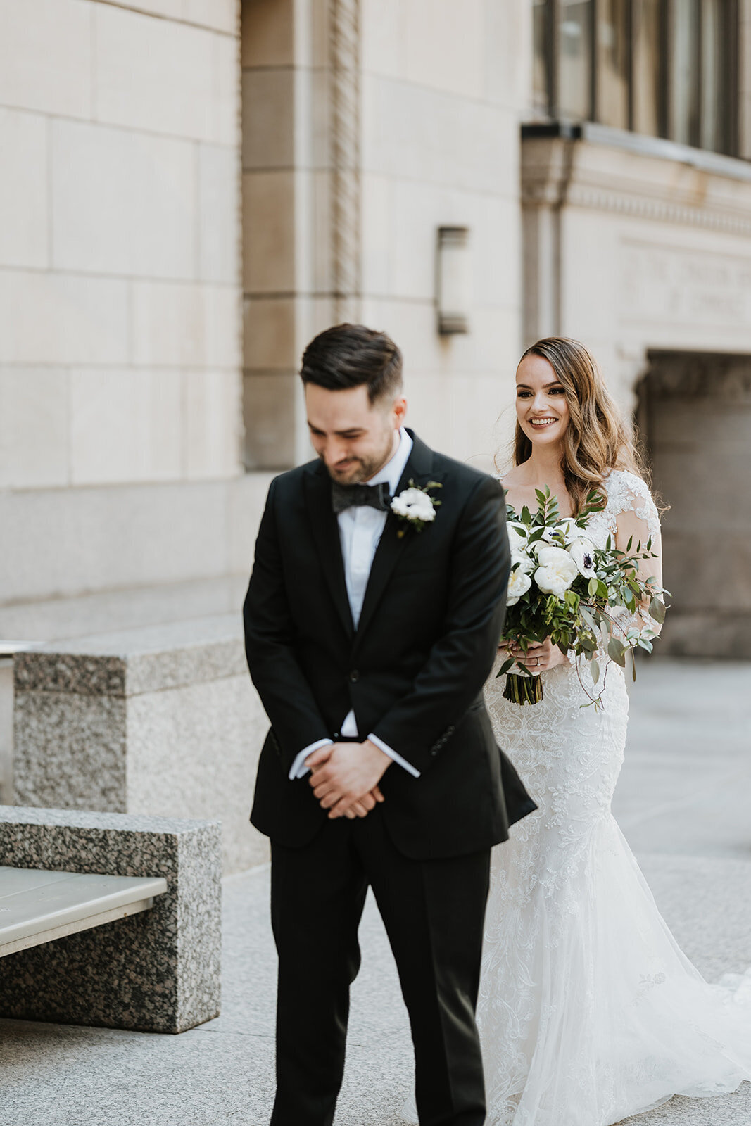 First Look Bride and Groom