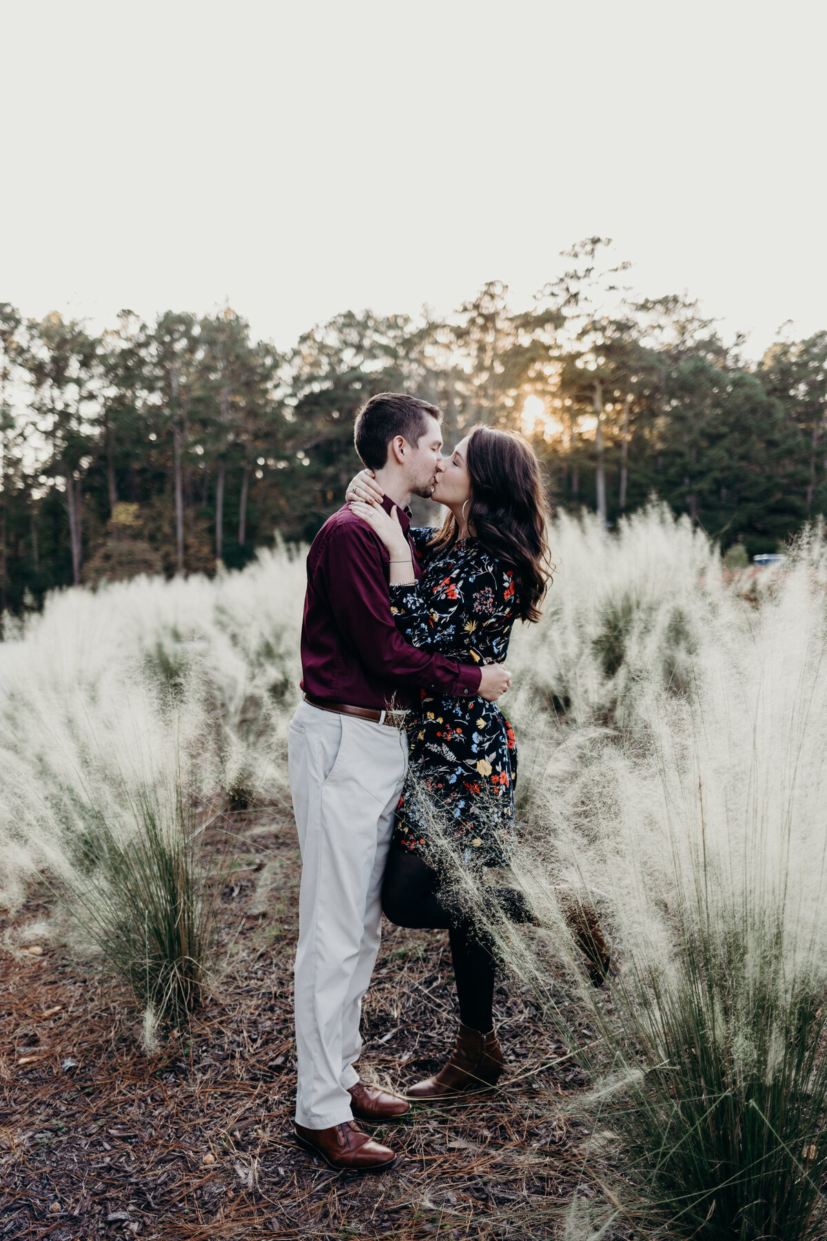 Christine Quarte Photography - Engagement Red Top Mountain in the plants
