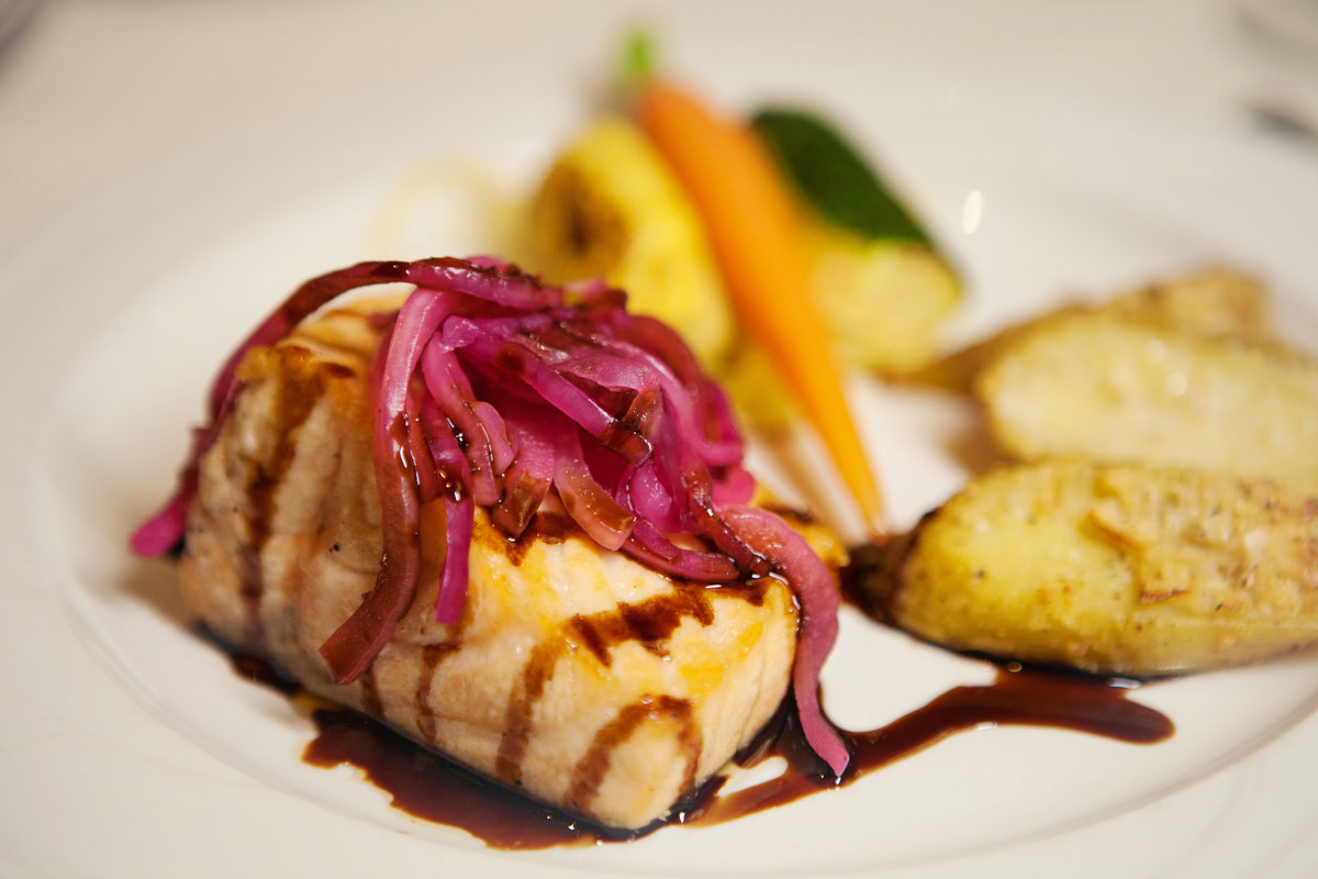 Salmon wedding food sacramento